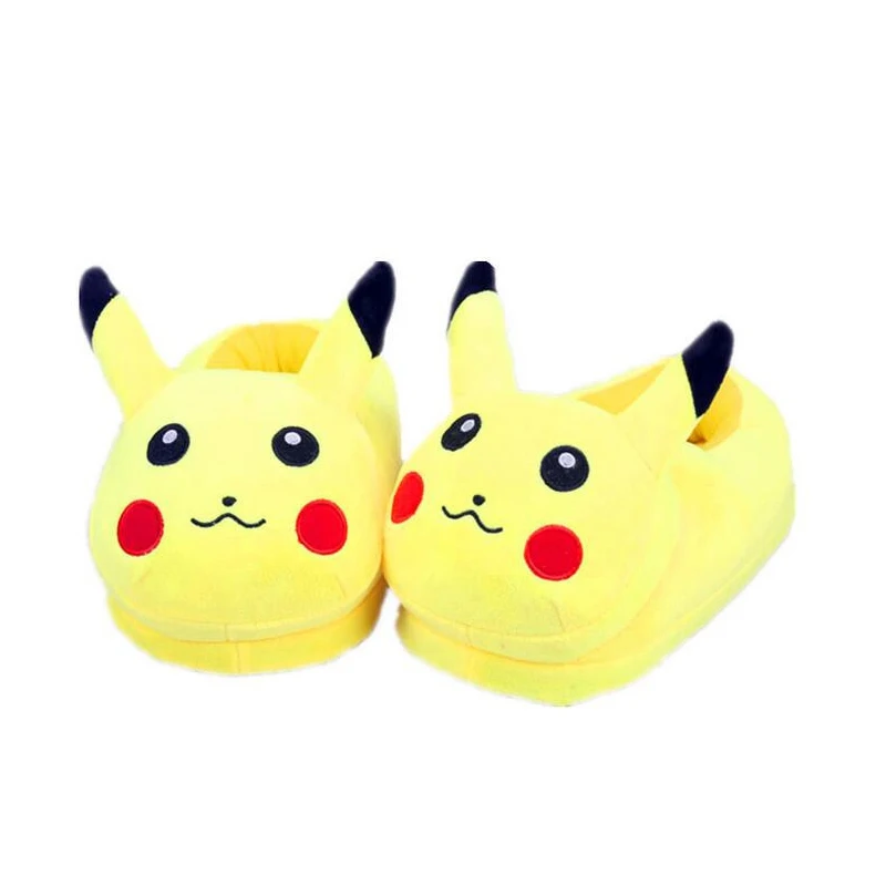 A 30 см 11 стиль аниме мультфильм пикачу Eevee Umbreon Sylveon Mudkip плюшевые домашние шлепанцы для взрослых домашняя зимняя обувь мягкие игрушки - Цвет: A