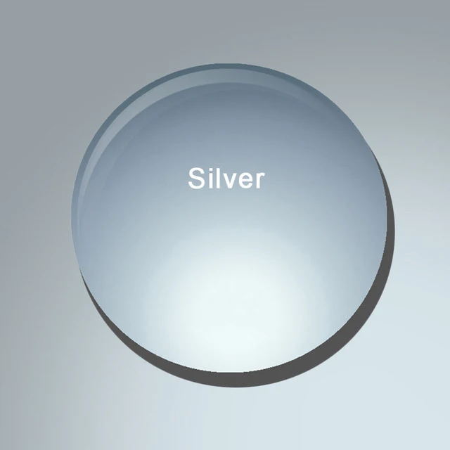 Silver 1,50 1,61 1,67(-0,50~-8,00) Поляризованные по рецепту CR-39 смолы Асферические стекла линзы для близоруких солнцезащитных очков покрытие объектива Lentes - Цвет линз: Silver