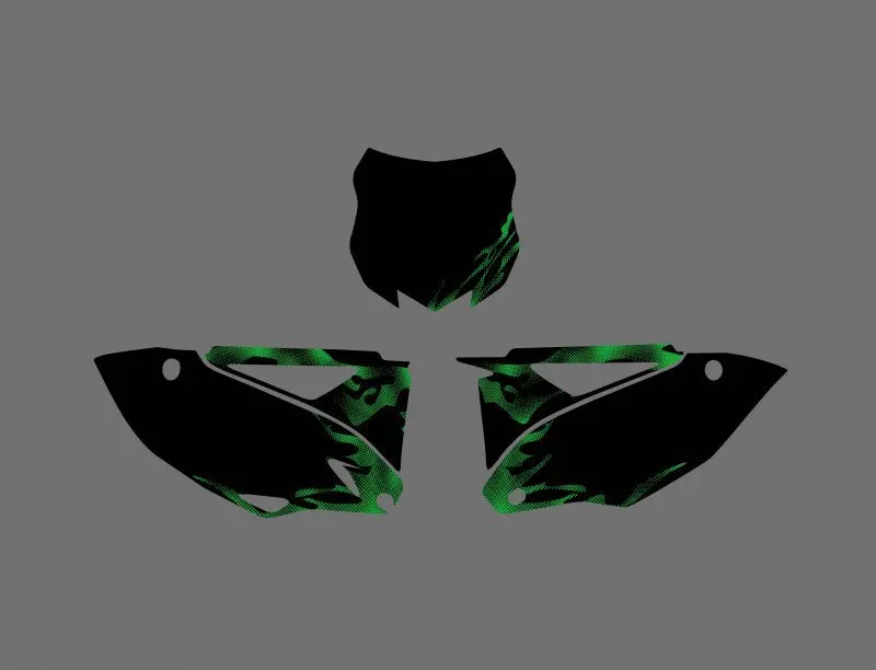 Мотоциклетная новая команда графика фон наклейка комплект для Kawasaki KX450F KXF450 KX 450F
