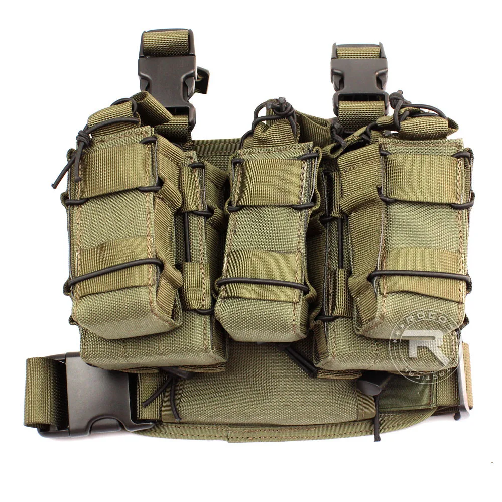 ROCOTACTICAL военная сумка для ног с прикрепленным подсумок& Фонарь держатель ноги бедра снаряжение кобура пистолет журнал