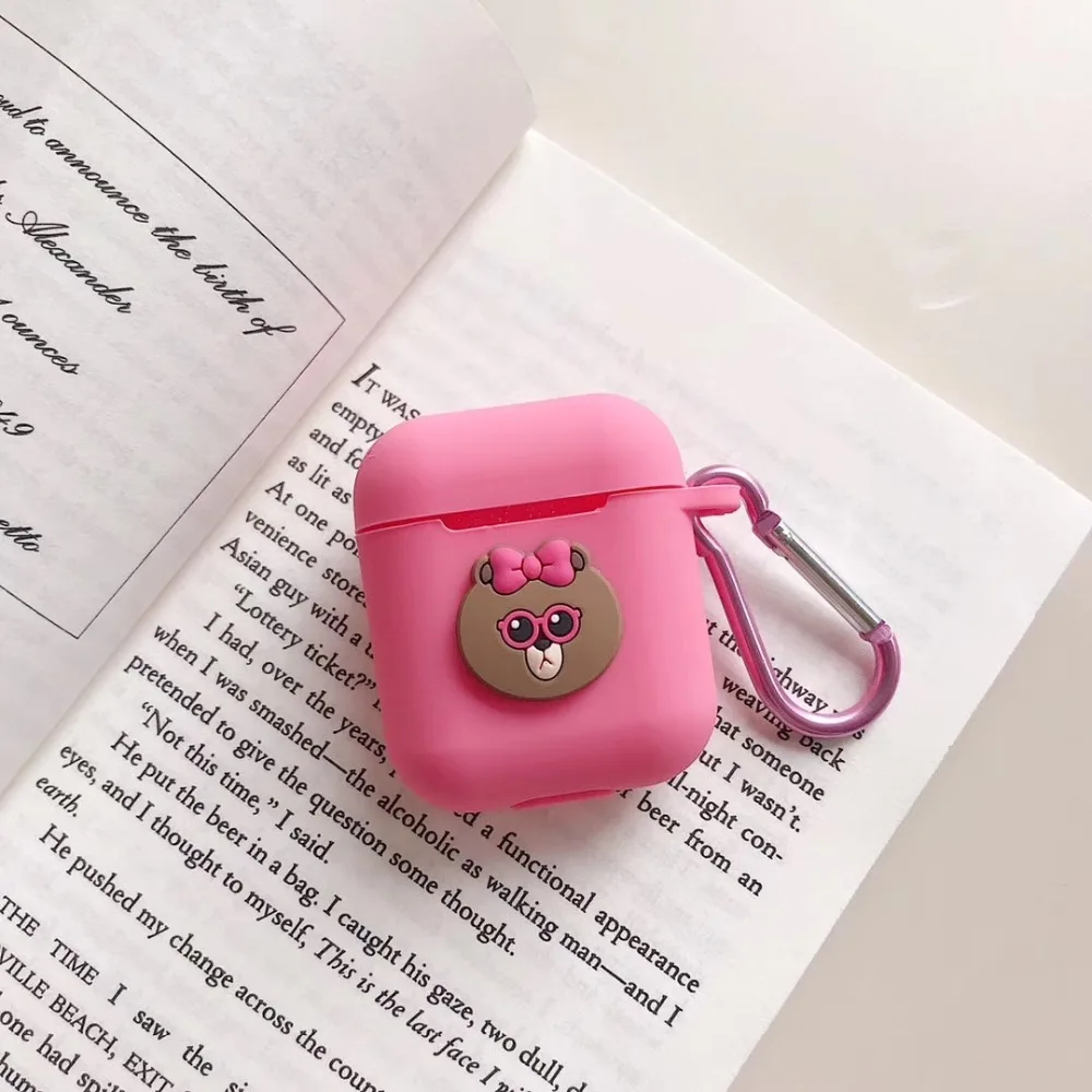 Мягкий силиконовый чехол из ТПУ с Bluetooth для беспроводных наушников AirPods зарядный