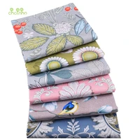 chainhofloral series 6pcslotprinted twill cotton satin fabricpatchwork clothdiy sewing quilting material for babychildren