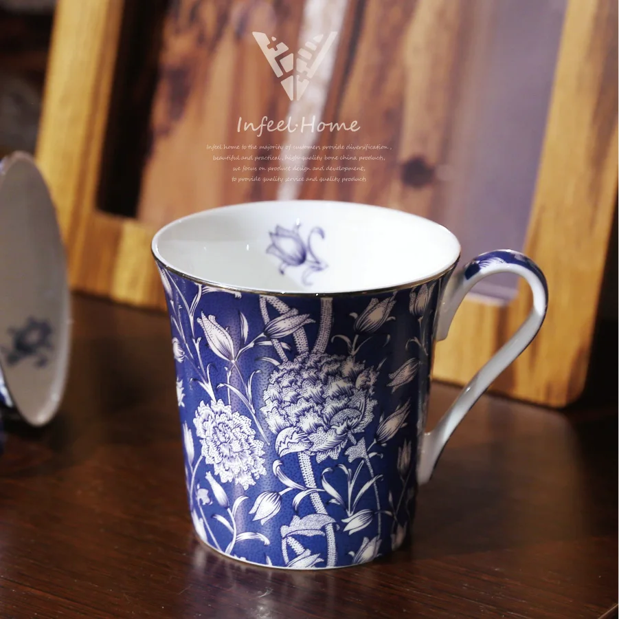 Кофейная кружка Bone China British William Morris Северная Европа роспись чайная ретро