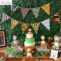 fengrise animal banner jungle party decoration safari birthday decoration jungle theme party safari party favors baby shower boy