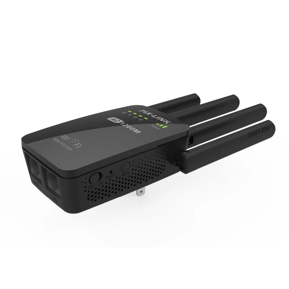 PIXLINK AC1200 wifi ретранслятор/маршрутизатор/точка доступа AP беспроводной расширитель