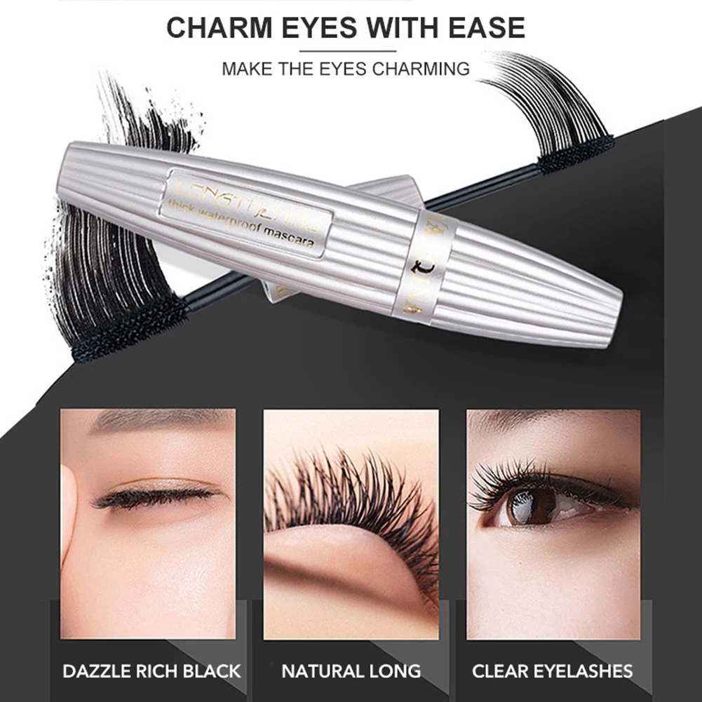 Eyelash Extension Portable Cosmetics Mascara Waterproof Anti Knot Silicone Brush Reused Easy Clean Long Lasting Makeup Travel |