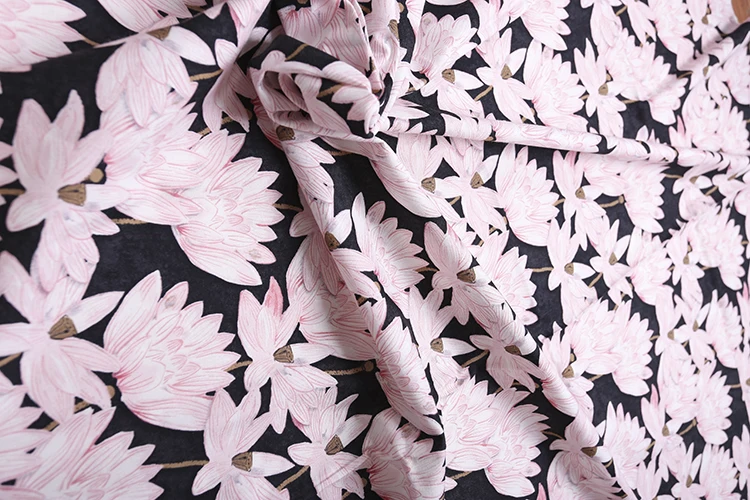 Ткань из чистого хлопка с принтом для платья кошелька яркая ткань сделай сам