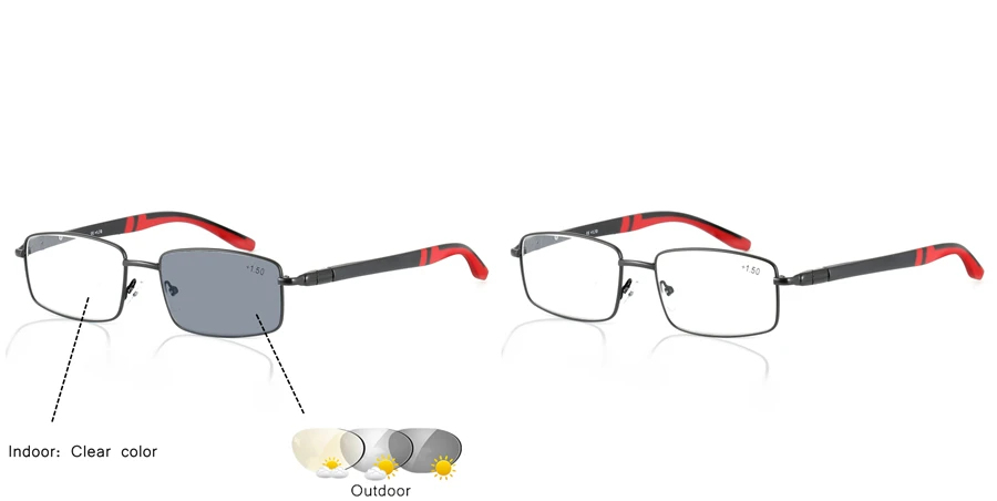 CHASHMA Брендовые очки Новые переходные фотохромные солнцезащитные очки для чтения мужские и женские очки для пресбиопии с очки с диоптриями