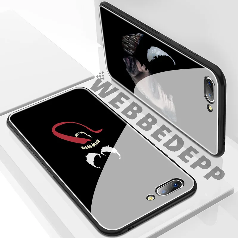 WEBBEDEPP Venom Movie Tempered Glass Case for Huawei Mate 20 P20 P10 P Smart 2019 2018 &amp Honor 10 9 8X 7A Lite Pro |