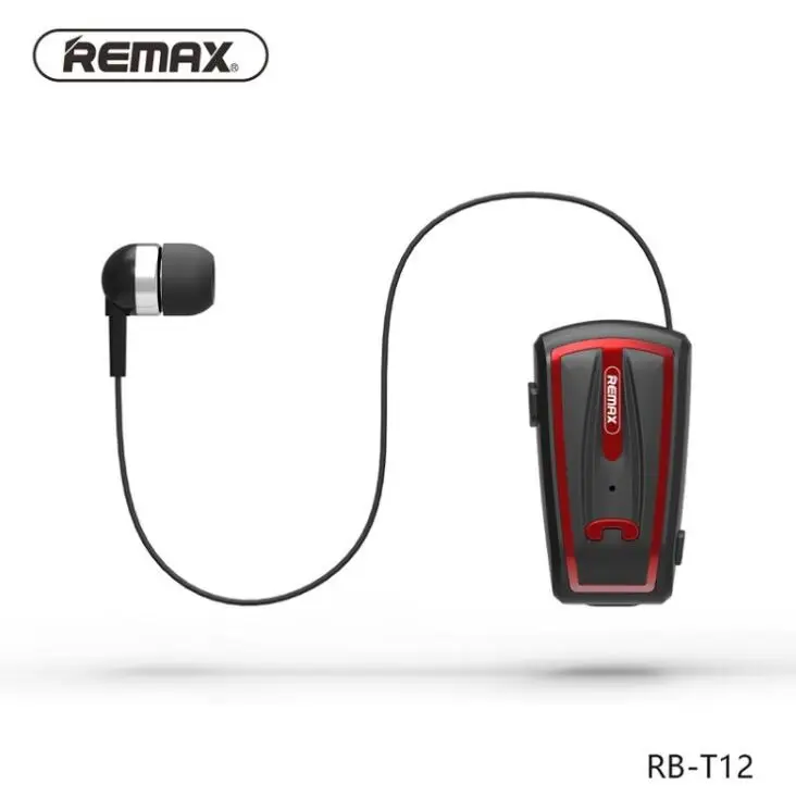 Remax T12 беспроводной Bluetooth воротник клип гарнитура с микрофоном наушник таблетка