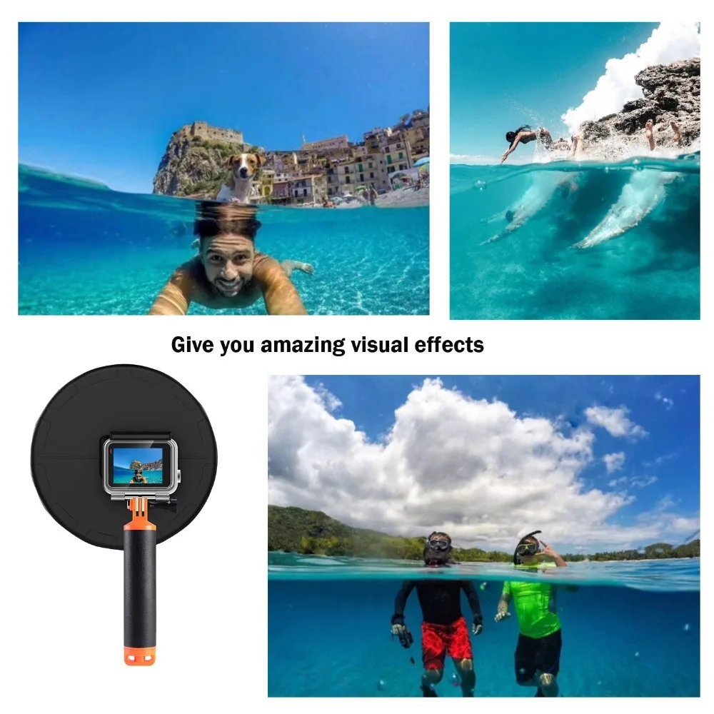 Anorisem купол порт водонепроницаемый 98ft подводный купол для GoPro Hero 7 черный, Hero 6, Hero 5, Hero аксессуары для камеры крепление