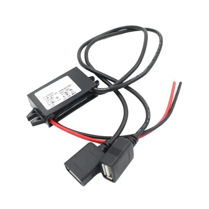 

Inverter DC 12V to 5V 3A Dual USB Auto Power Regulator step-down