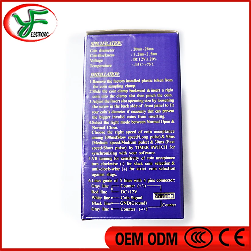 SR1213 подобная электронная монета-приемник фронтального типа специальная монета