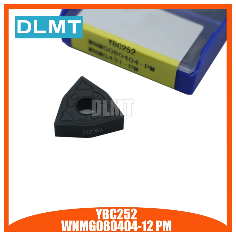 10 шт. YBC252 WNMG080404 12 PM карбидная вставка CNC Вольфрамовая токарная для резки