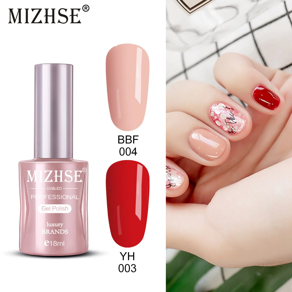 MIZHSE новейший 2 шт Гель лак для ногтей набор Vernis полуперманентный верхний слой