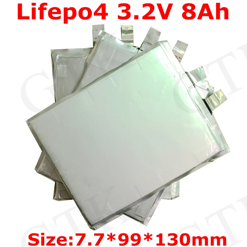 4 шт. GTK 3 2 в 8 Ач lifepo4 ячейка В 8000 мАч не 7 9 10 для упаковки diy power 7799130 48 24 16 хранилище