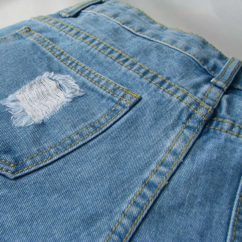 Джинсовые шорты для женщин 2018 Модные женские летние с кисточками и дырками