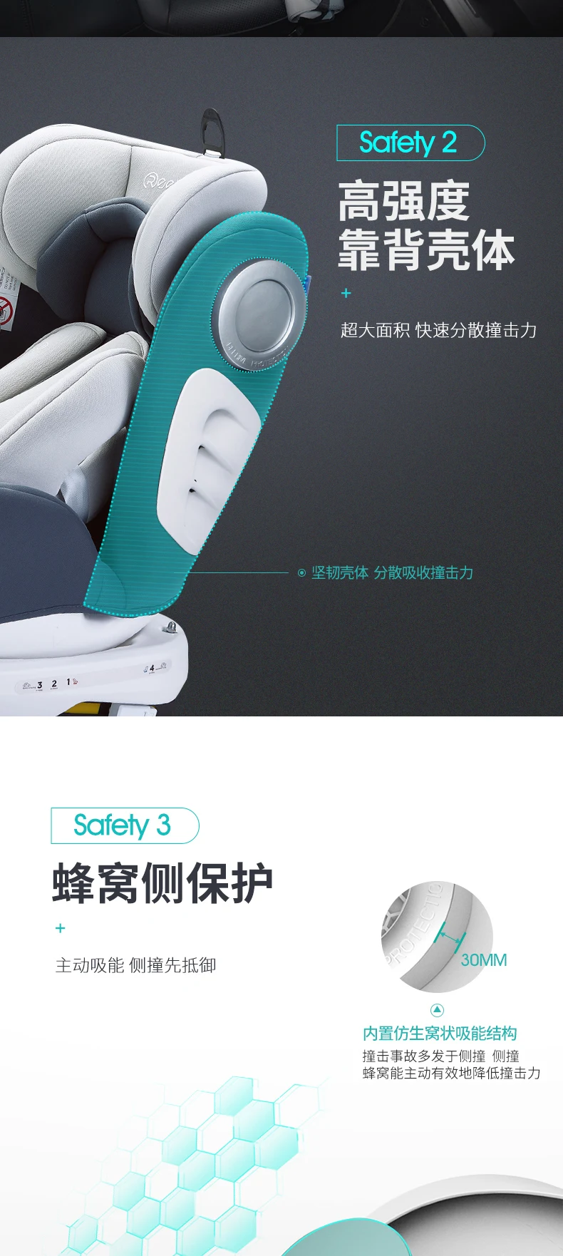Reebaby Murphy автомобильное детское сиденье безопасности с Isofix интерфейс 0-12 лет ребенок может лежать детское автокресло с основанием