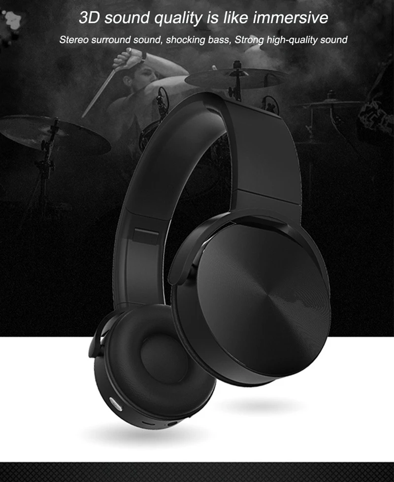 XMXCZKJ беспроводные Bluetooth наушники Беспроводная гарнитура глубокий бас наушники с микрофоном для iPhone