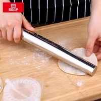 rolling pin 304 stainless steel patisserie pastry roll kitchen cooking tool test dough roller cake fondant cookies baking roller