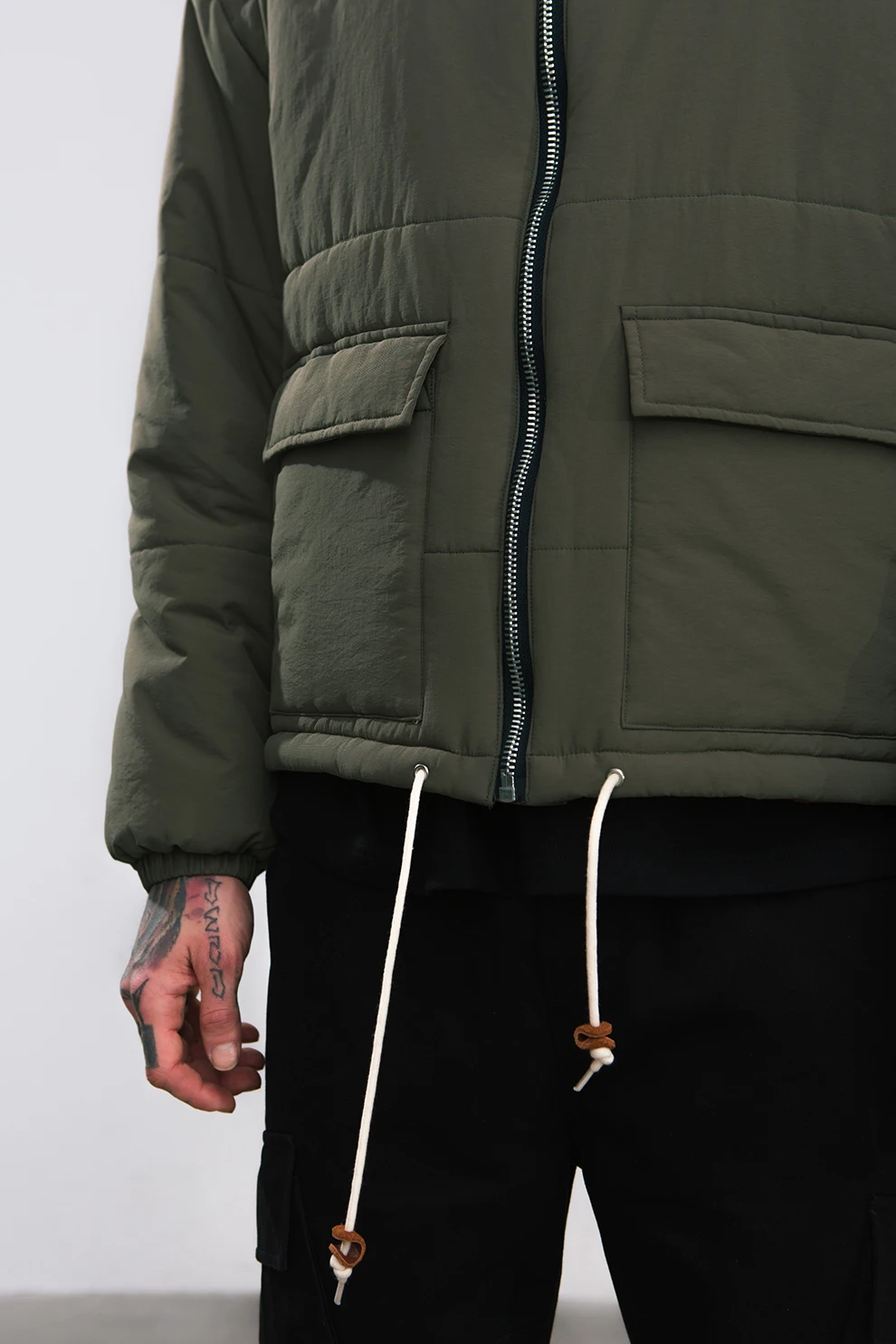 

high street 2018 Suit warm Winter Jacket Men Army green Color Warm Parkas Thick Hooded Coat Male Zipper Casual Coat Fashion