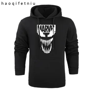 Толстовка с капюшоном чудо-яд, классная черная, серая Повседневная Толстая Толстовка с капюшоном из хлопка для осени и зимы