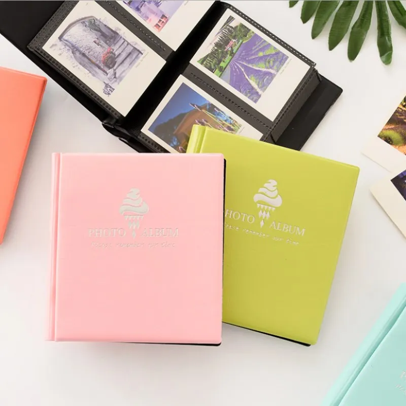 

100 Pockets Polaroid Photo Album 3 inch Ice Cream Mini Instant Picture Family Memory Baby DIY Scrapbook Album Inset Album
