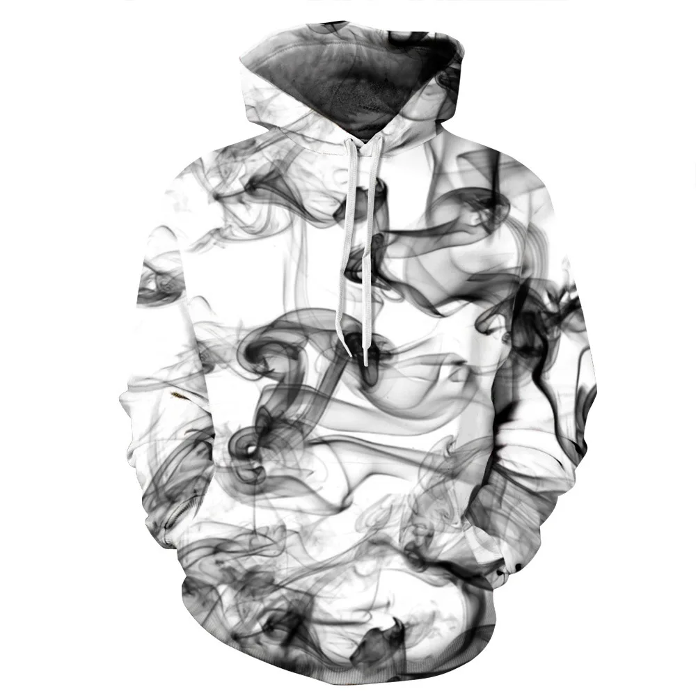 

Новинка 2018, модные мужские/женские толстовки с 3d принтом, акварельные, мечтательные дымчатые линии, тонкий стиль, Осень-зима, с капюшоном