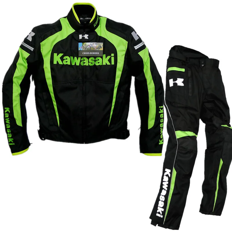 Про сетки Для Мужчин's мотоцикл куртка Гонки Куртки Kawasaki мотоциклетная |