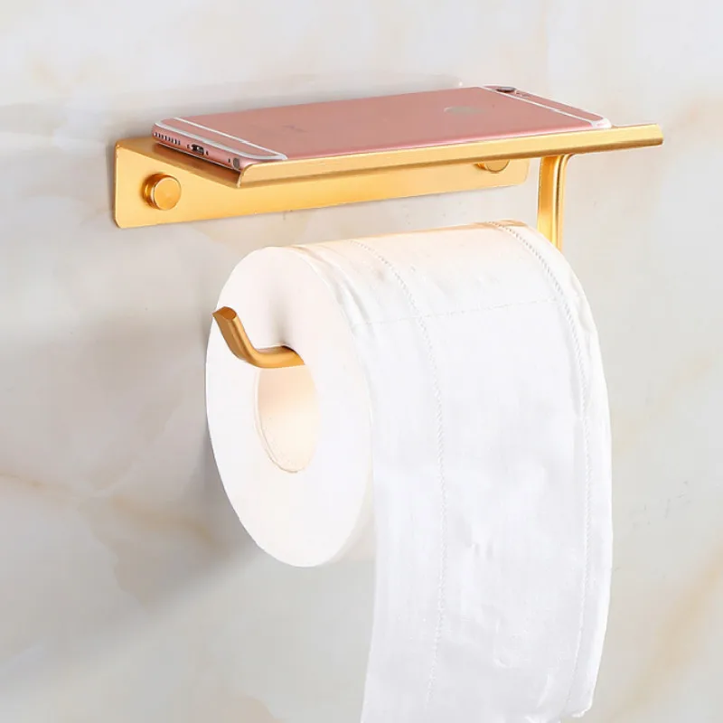 

new style Gold silver black toilet paper holder wc rolhouder porte papier toilette wc paper holder kitchen roll holder