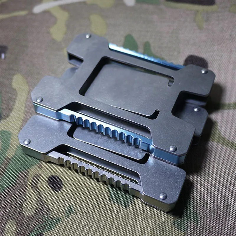 Натуральная 89x60x10 мм 64g 5 шт карты Ёмкость Титан TC4 EDC по противодействию коррозии