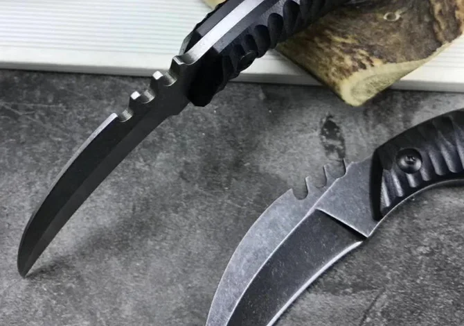 Karambit нож AUS8 лезвие прямой K оболочка EDC инструмент наружный тактический кемпинг