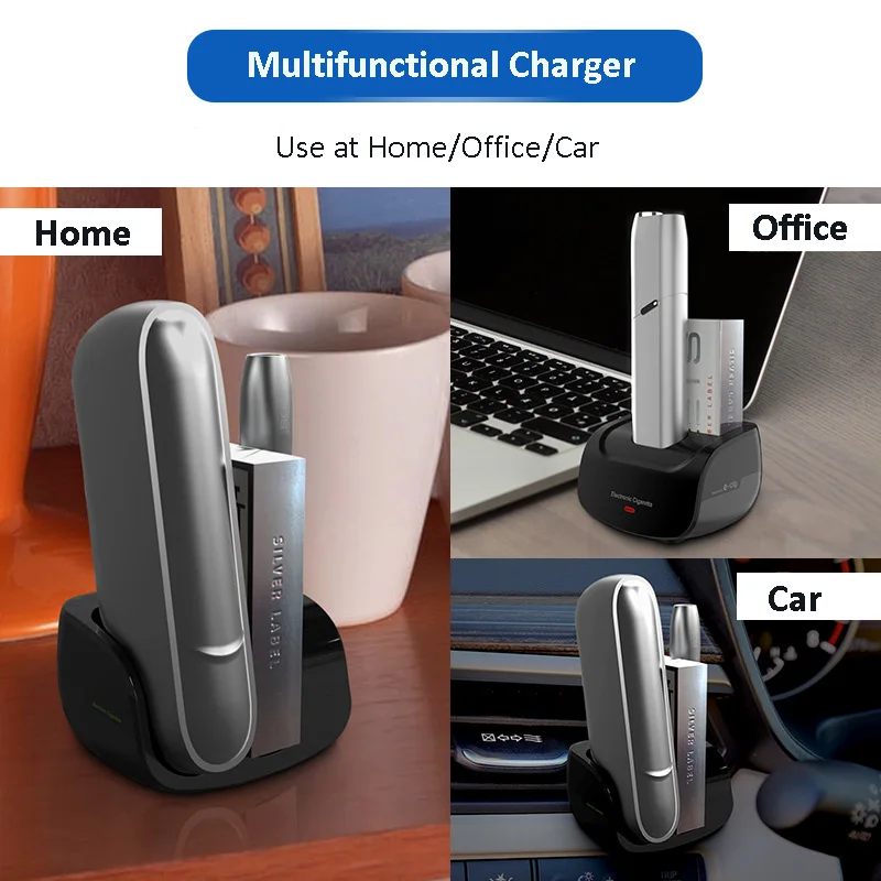 Черный цвет Type-C дизайн зарядное устройство для IQOS 3 Multi 3.0 электронные сигареты