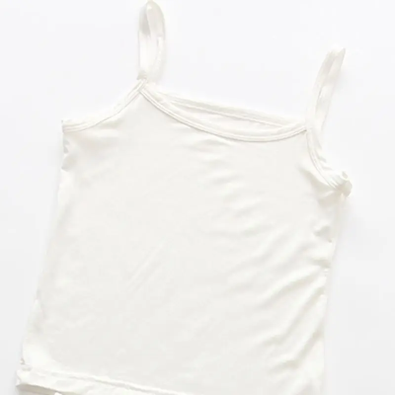 Girls Cotton Vest in Candy Colors - Kids Camisole for Children's Underwear Model - Baby Singlet Tank Top for Girls - Undershirts and Bra Tops for Teenagers image 4