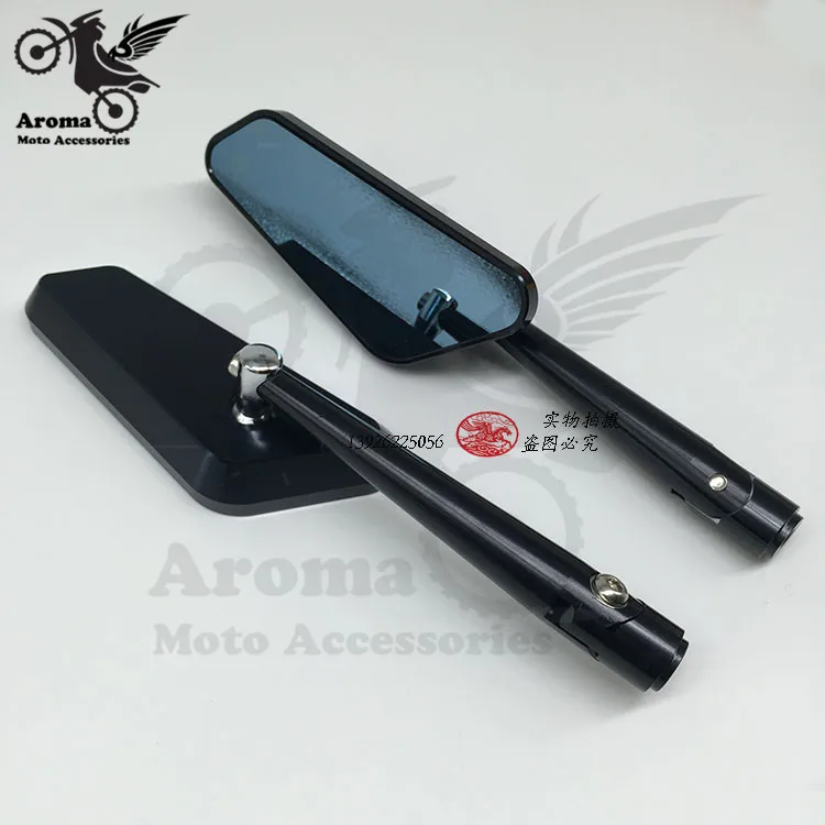 

black Aluminum CNC motorcycle rearview Side mirror accessories For honda motorbike rear view mirrors yamaha Backup mirror moto