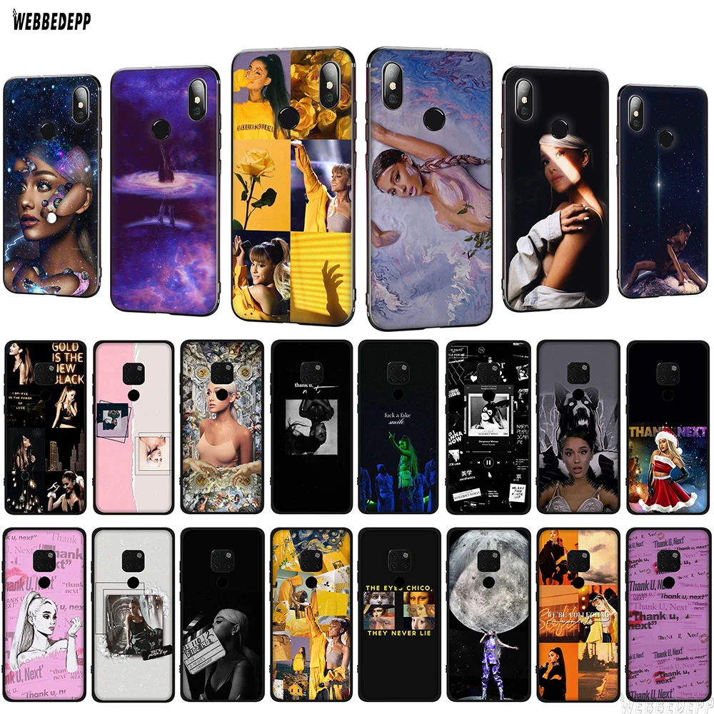 WEBBEDEPP Ariana Grande TPU чехол для Huawei P10 P20 P30 Lite Pro Mate 10 20 P Smart 2019 мягкий чехол|Бамперы| |