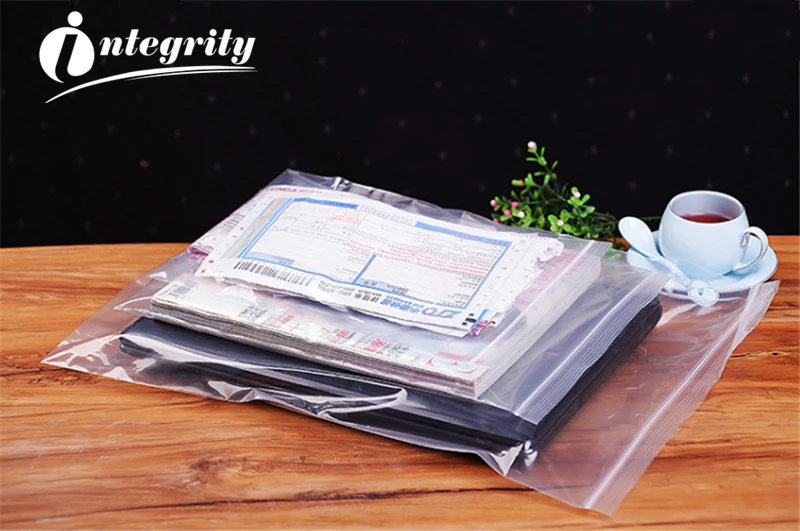 

INTEGRITY 7500pcs 8*12cm High quality Gift Sundries Zipper clear Self Sealing Plastic packaging Supplies Storage Waterproof bags