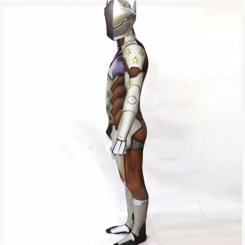 OW DVA костюм генджи спандекс 3D принт Genji супергерой zentai на заказ Хэллоуин Косплей