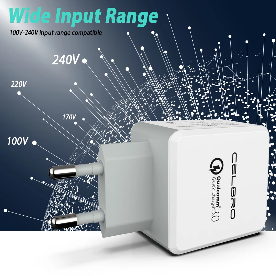 QC3.0 настенное USB быстрое зарядное устройство Quick Charge 3 0 для Xiao mi 8 SE 6 6X 5S x 2 Note Max QC Plug