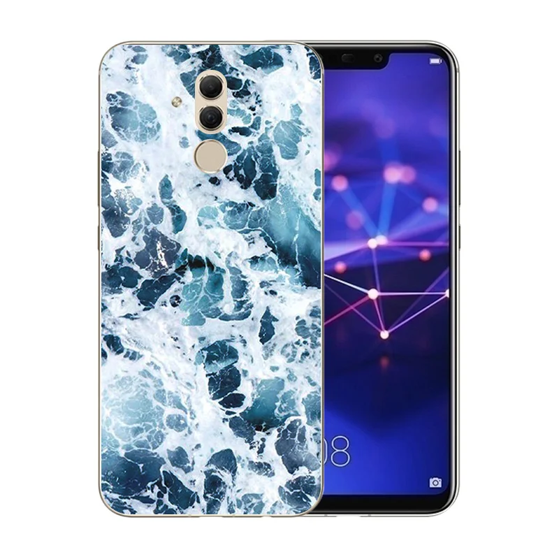 6 3 &quotчехол для Huawei MaiMang 7/SNE-AL00 Тонкий силиконовый чехол с узором Marb Mate 20 Lite