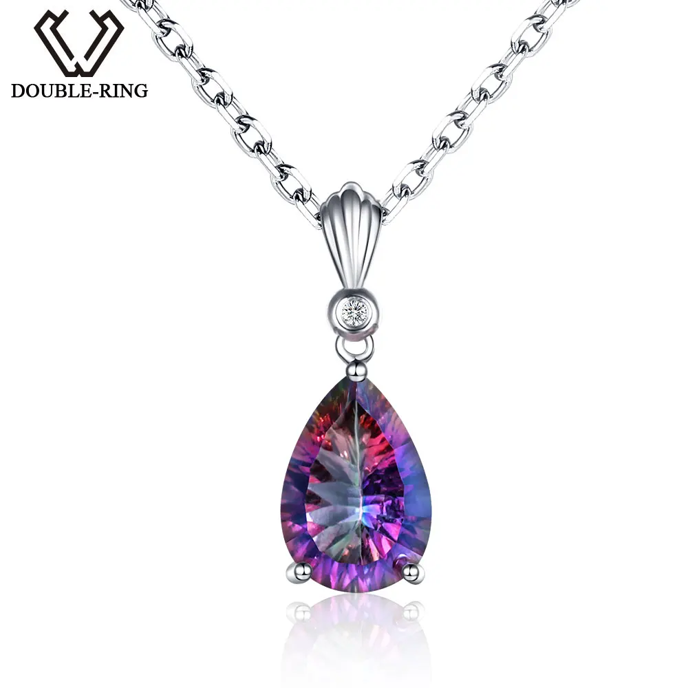 Женское Ожерелье и подвеска из серебра 925 пробы с Мистик топазом|pendant drop|pendants for