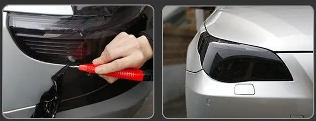 2 рулона/лот различные цвета фар Оттенок Винил для автомобильных огней тонировка