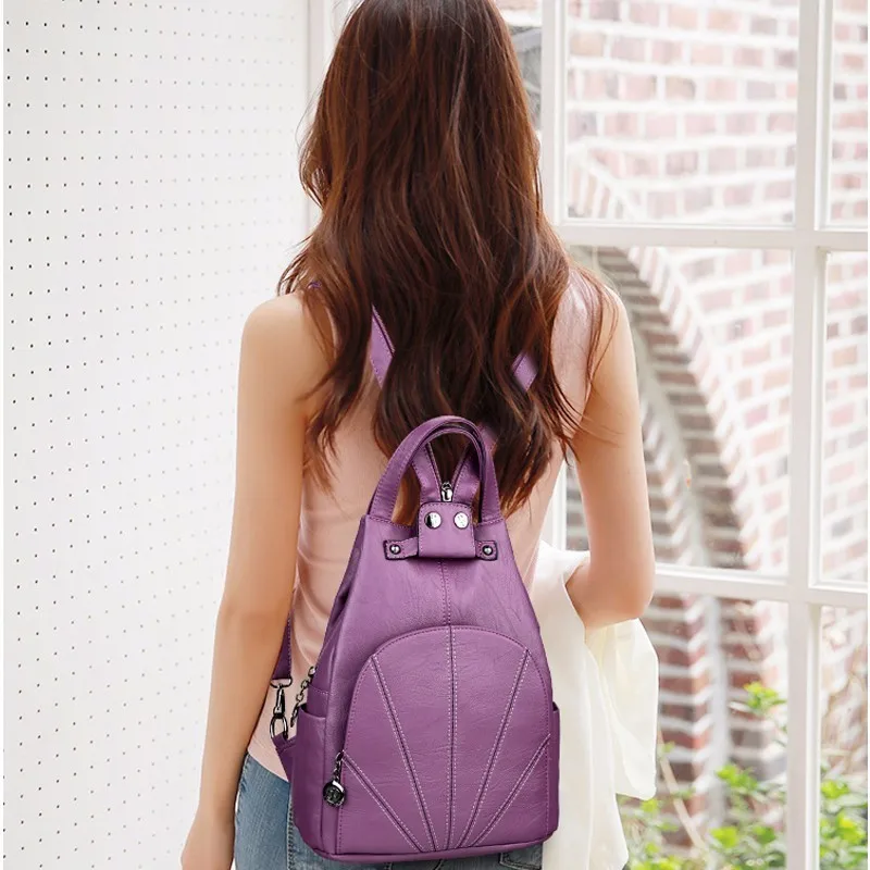 Женские противоугонные рюкзаки для девочек Mochilas Дамский Рюкзак Винтажный рюкзак большой емкости Рюкзаки Женские сумки через плечо