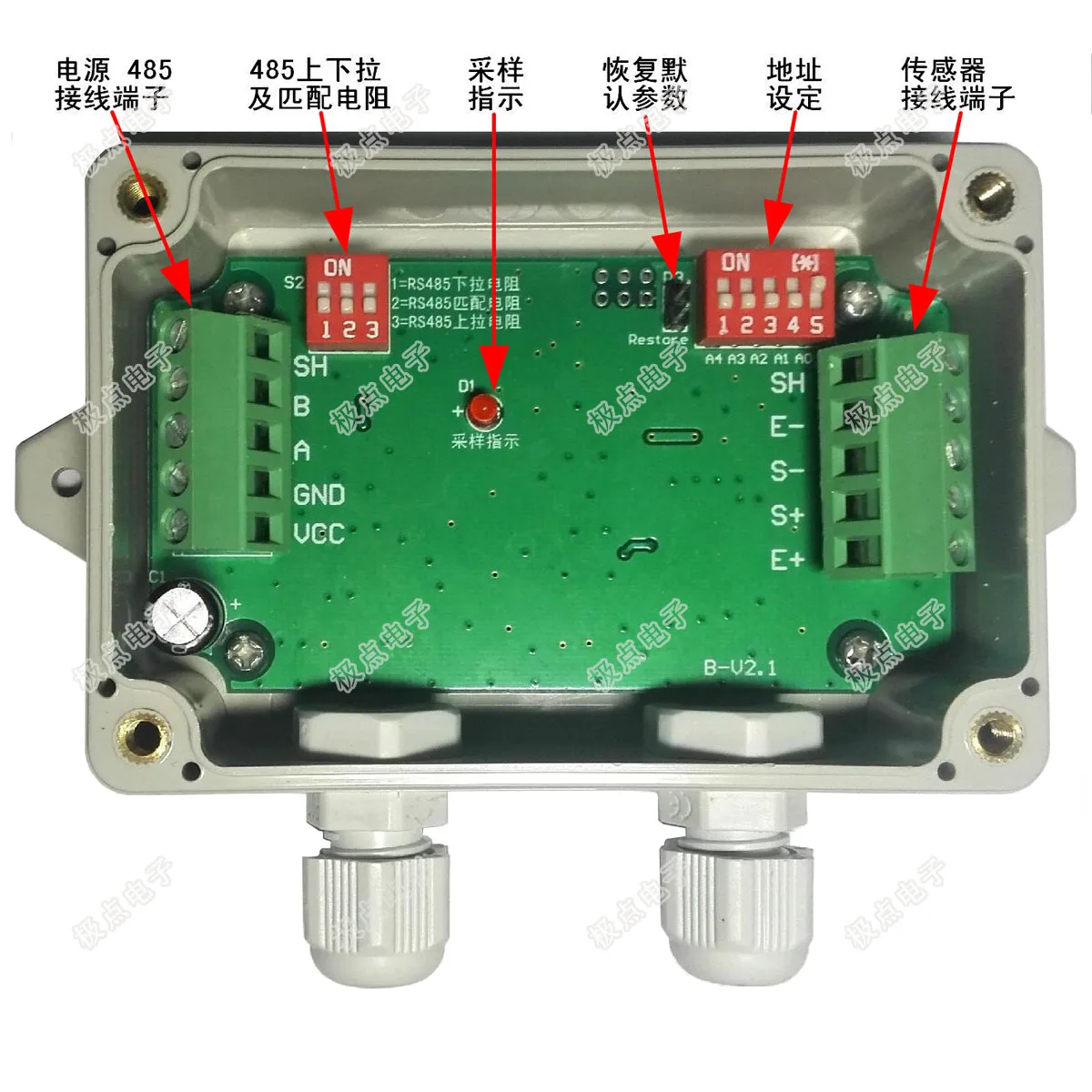 Стандартный Модуль взвешивания 24 бит импортированный протокол Modbus AD