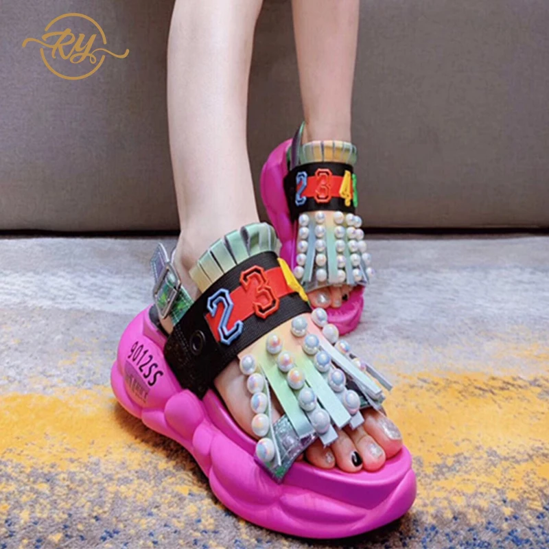 RY RELAA женские босоножки коллекция 2018 года Летняя женская обувь из натуральной