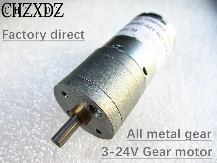 JGA25 370 Мини DC 24 вольт DC3V DC12V высокий крутящий момент на низких Скорость Шестерни