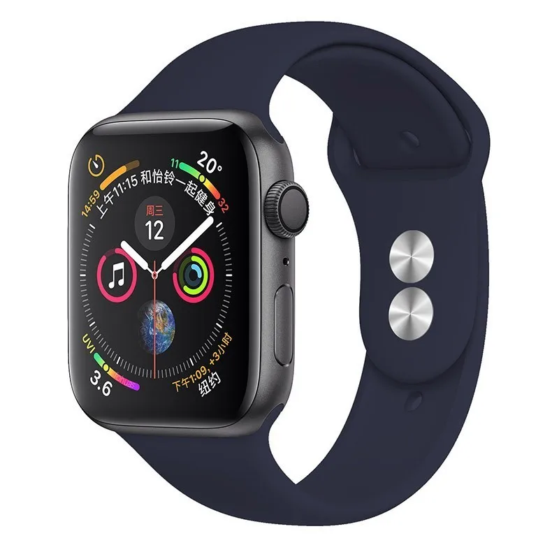 03 Midnight Ремешок для apple watch Группа apple watch 4 3 iwatch Группа 42 мм 38 мм 44 мм 40 мм pulseira correa Браслет Смарт часы аксессуары петля - Цвет ремешка: 03 Midnight