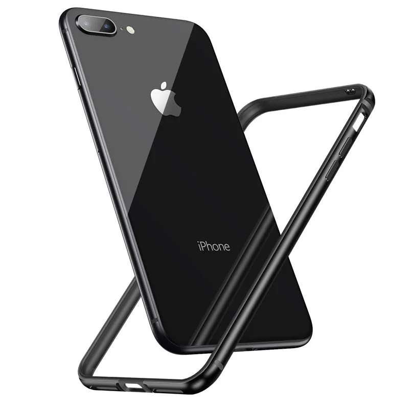 Чехол бампер для iPhone Xs Max Xr 8 7 6 6s Plus чехол с алюминиевой рамкой 11 12 Pro SE защитная