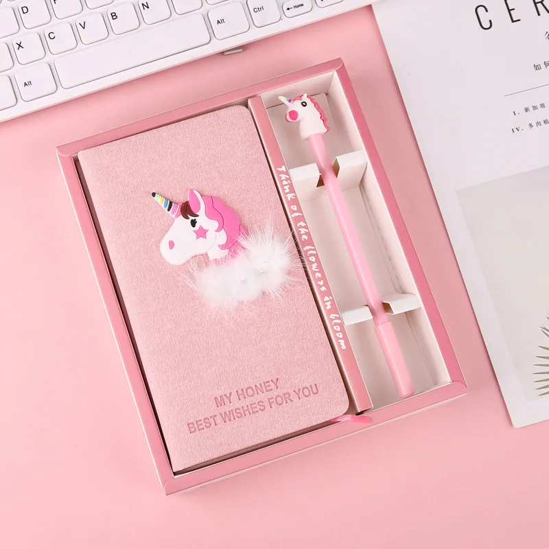 Новое поступление милый медведь ноутбук гелевая ручка набор с коробкой