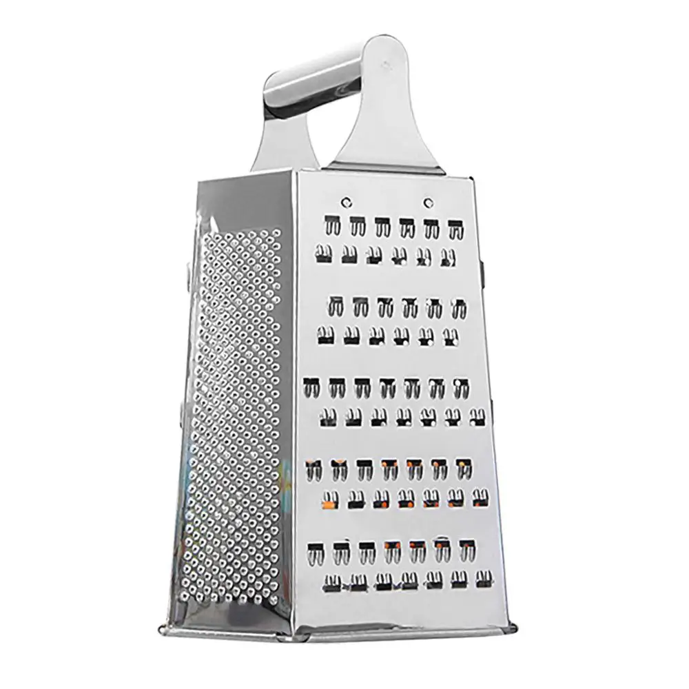 

Six-Sided Stainless Steel Grater Anti-Skid Base Kitchen Fast Vegetable Grinder Tool Wholesale #4JY10